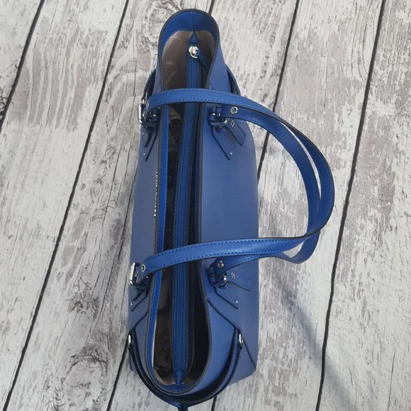 NWT Michael Kors Jet Set Large Saffiano Leather Tote Bag – Royal Blue - Picture 7 of 9